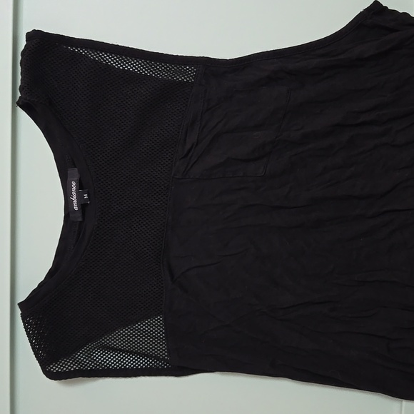 Ambiance Women's Tank Top with Mesh Front Detail Medium - Picture 4 of 4